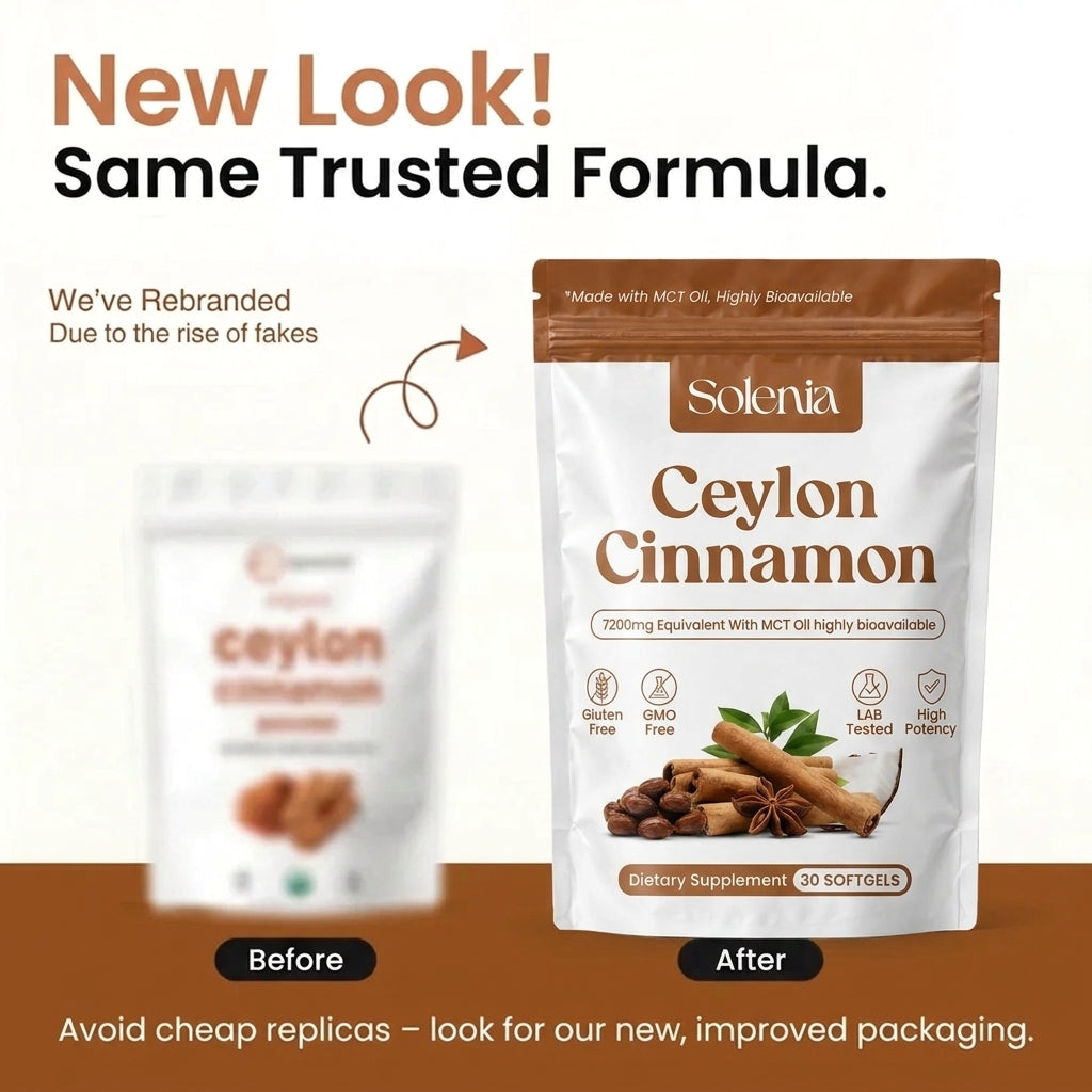 Ceylon Cinnamon 7200mg Equivalent with MCT Oil